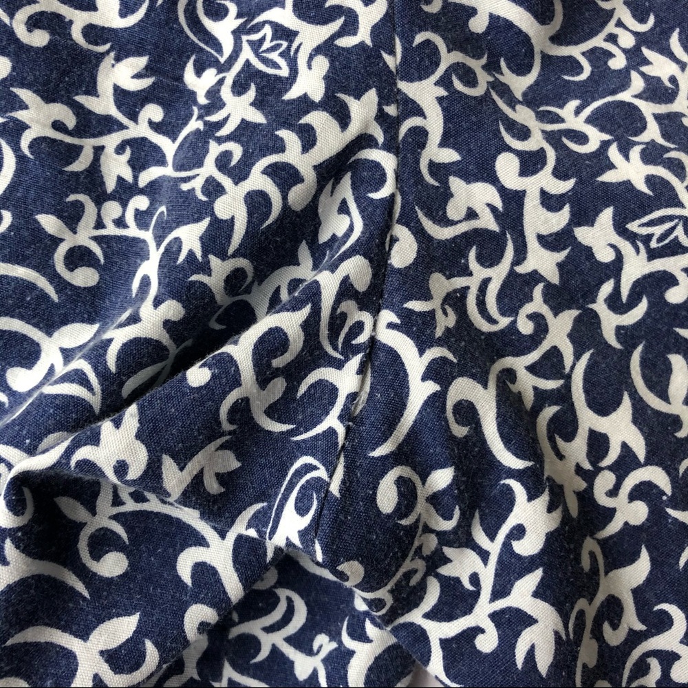 Vintage Blair Blue and White Culotte Shorts - Picture 7 of 8